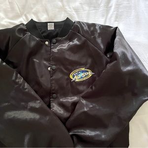 uca 2019 national champions cheerleading black bomber jacket varsity